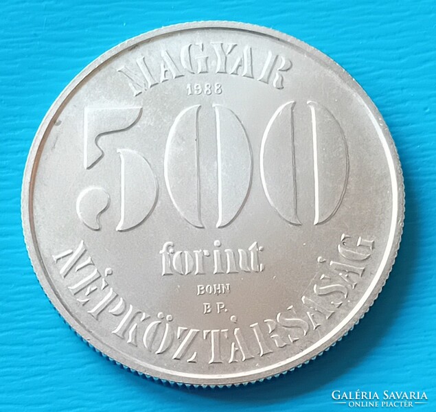 500 Forint 1988 , Labdarúgó Európabajnokság BU.  a UNC