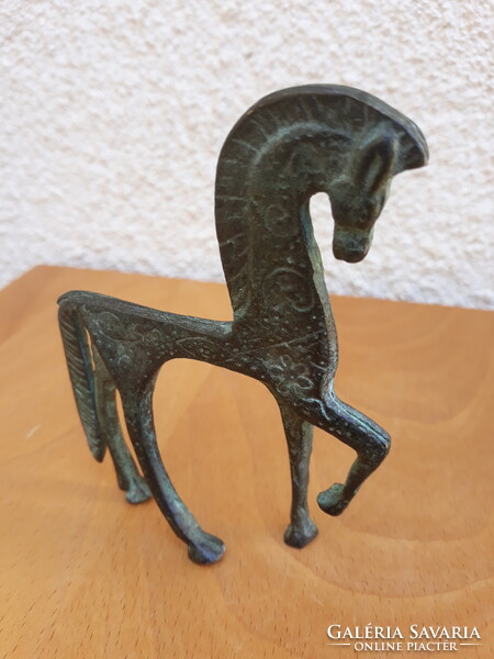 Mid century Frederick Weinberg iparművészeti bronz etruszk ló