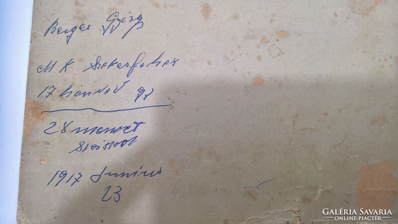 Magyar Királyi 17. Honvéd Gyalogezred Székesfehérvár 28.menetszázad 1917
