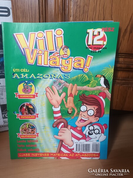 12 db régi retro rendkívül ritka Vili Világa magazin 2000-es év