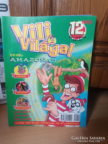 12 db régi retro rendkívül ritka Vili Világa magazin 2000-es év