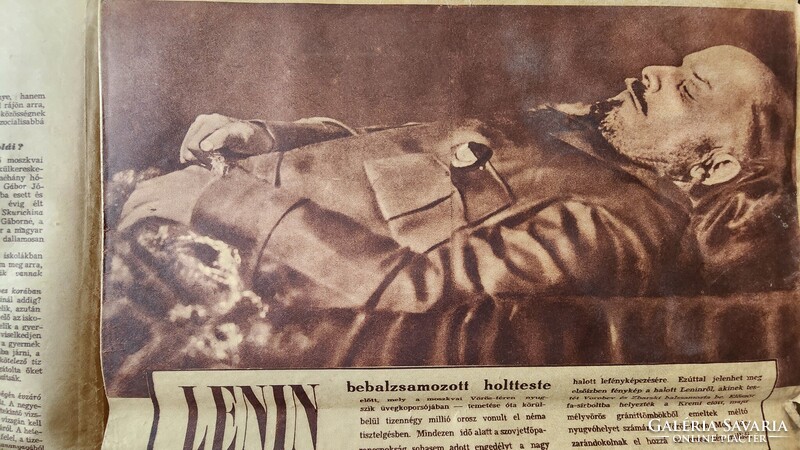 1945 ÚJSÁG MAGAZIN HÁBORÚ VÉGE AMERIKAI KATONA SZEMÉLYI FELSZERELÉSE CSODABÁR JÁVOR HONTHY