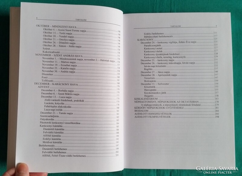 Karácsony Molnár Erika: Jeles napok, ünnepi szokások > Kultúra > Kultúrantropológia