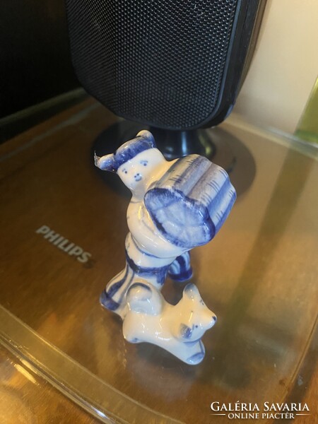 Gzhel orosz porcelán figura