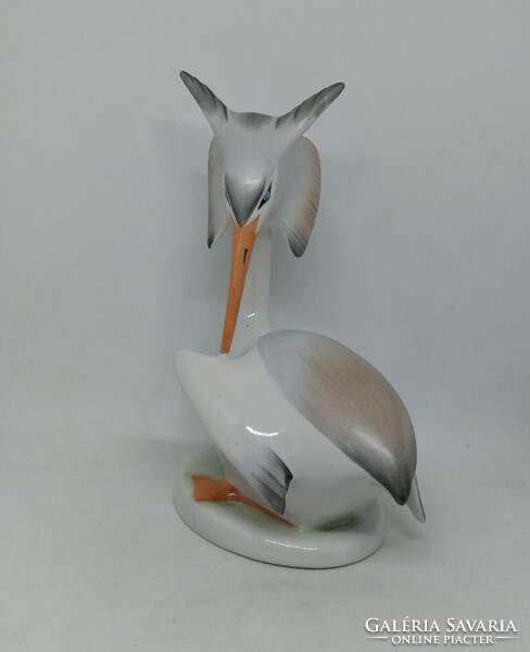 Aquincum porcelán art deco madár!