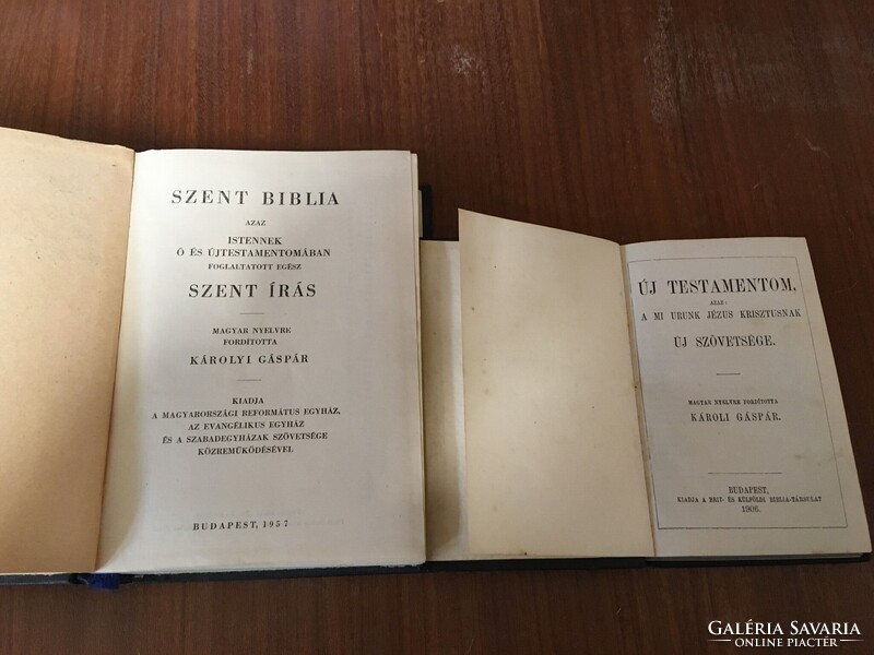 Biblia és Testamentom Károli Gáspár