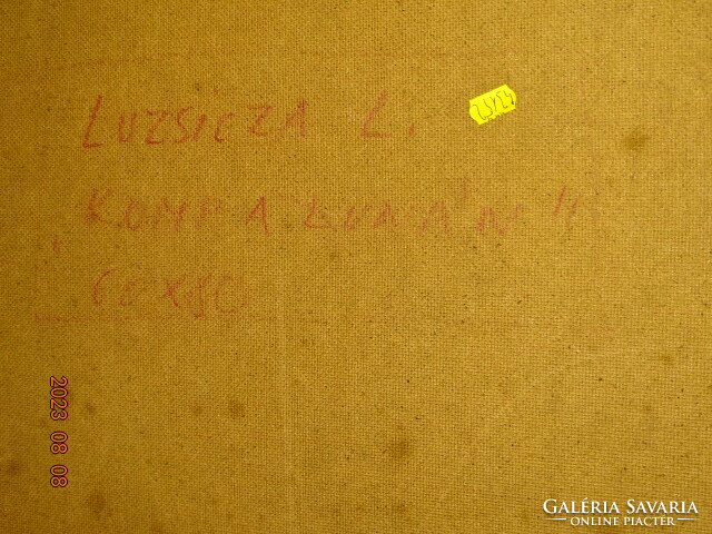 KÉPCSARNOKOS !! LUZSICZA LAJOS ( ÉRSEKÚJVÁR 1920 - ) :KOMP A DUNÁN ( VISEGRÁD - NAGYMAROS KÖZT? )