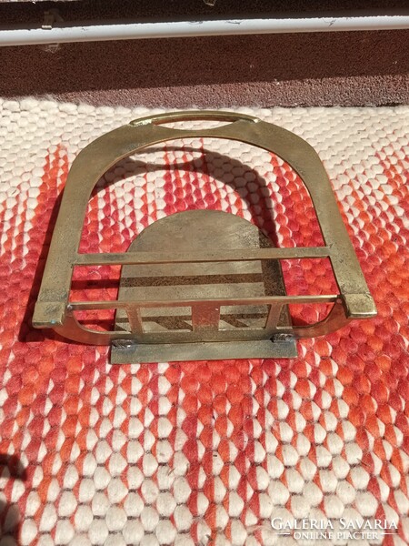 Brutalista art deco réz újság tartó magazin állvány. Alkudható.