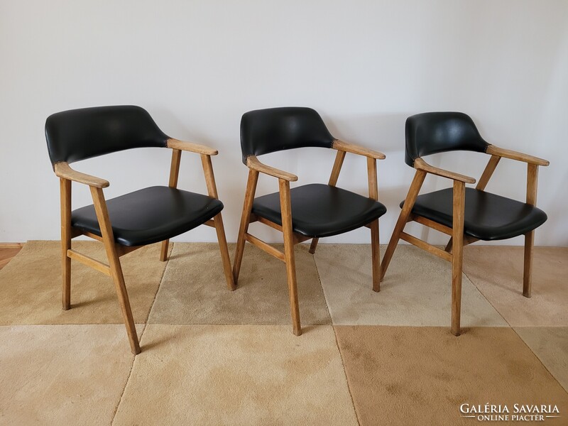 Retro fakarfás szék mid century Claus stílusú szék fa karosszék
