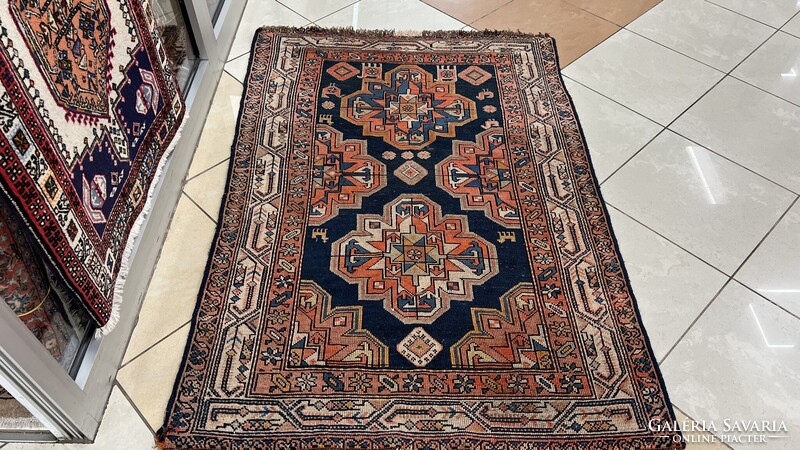 3827 ANTIK NOMÁD KAUKÁZUSI KÉZI GYAPJÚ PERZSA SZŐNYEG 103X150CM INGYEN FUTÁR
