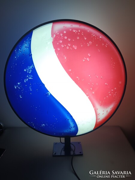 Hatalmas Pepsi 2 oldalas reklám tábla lámpa. plexi alumínium . ALKUDHATÓ