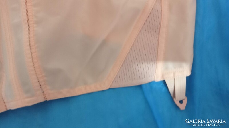 40 B vintage harisnyatartós top, testszínű nejlon melltartó, Kayser Tailored