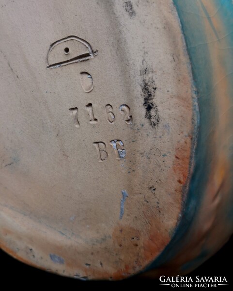 DT/455 – Bernard Bloch Manufaktúra – Csodaszép szecessziós majolika kínáló