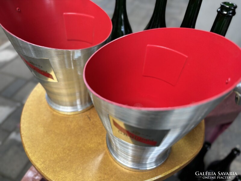 2 db G.H. MUMM Champagne magnum pezsgőhűtő jégveder párban