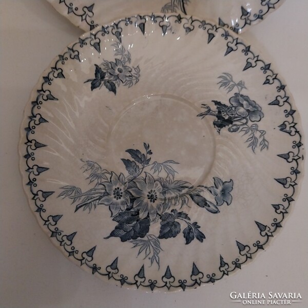 2db  antik Sarreguemines Flore U et C teás  alátét