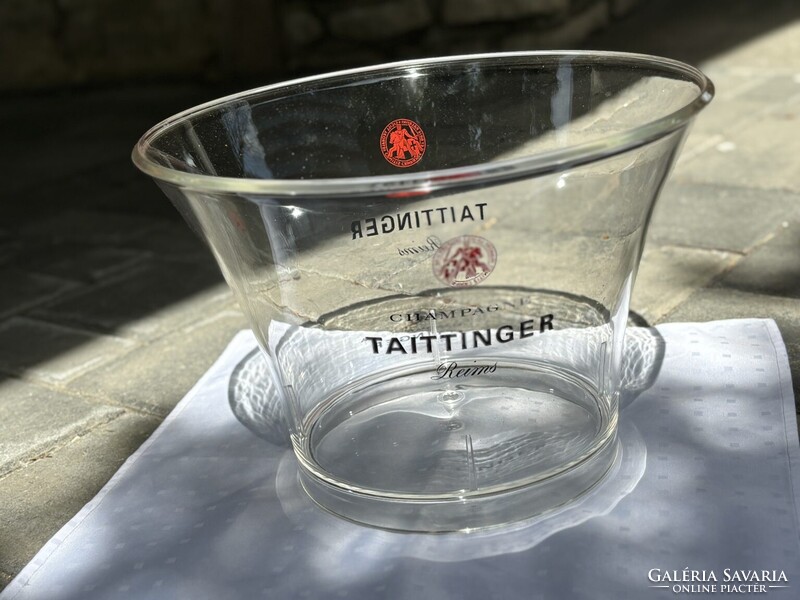Taittinger Champagne 4 palackos átlátszó plasztik pezsgőhűtő