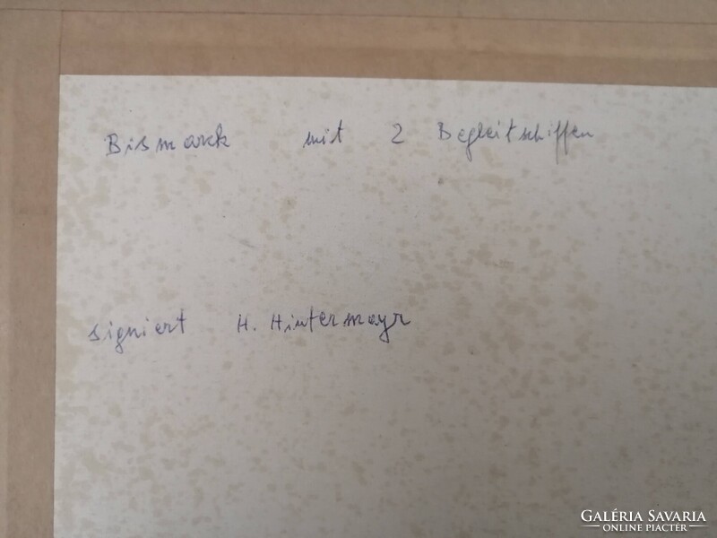BISMARCK MIT ZWEI BEGLEITSCHIFFEN - MÁSODIK VILÁGHÁBORÚ - BISMARCK CSATAHAJÓ