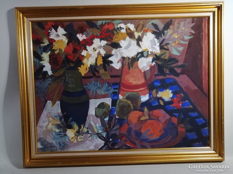 SZILVÁSY PÁL /1920-1996/ CSENDÉLET - KÉPCSARNOK VÁLLALAT