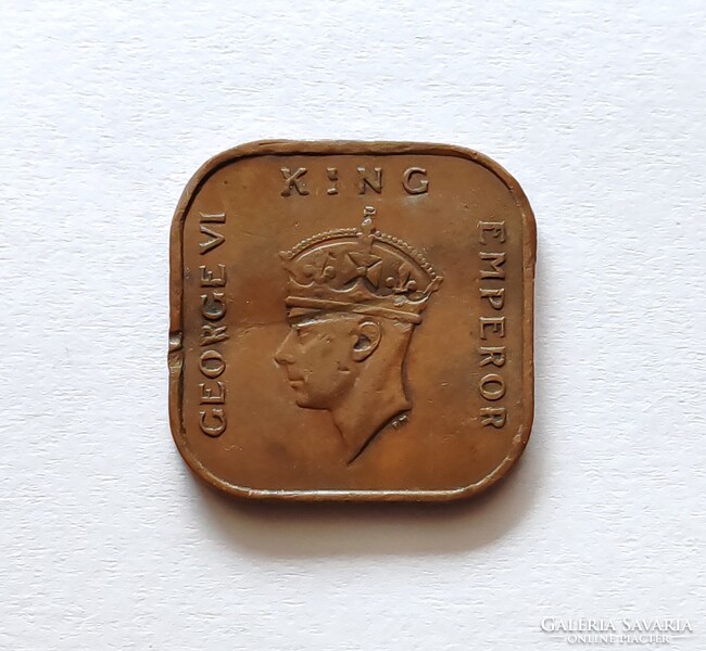 Malaya 1 Cent 1940, King Geroge VI.
