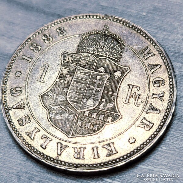 Ferenc József ezüst 1 Forint 1888 KB