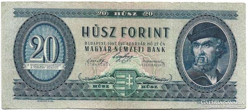 20 forint 1947 2.