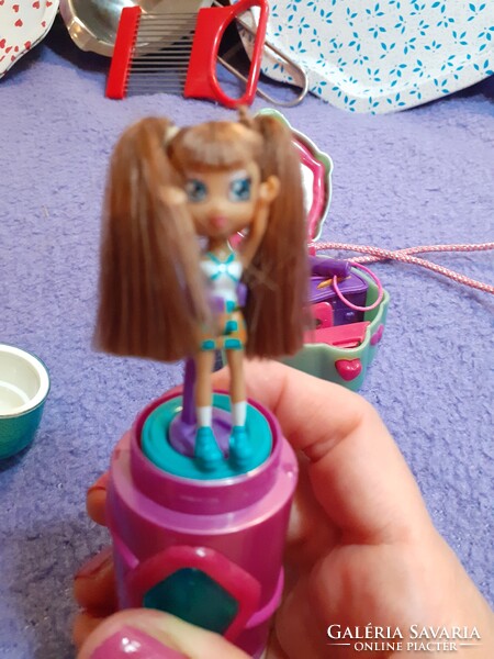 Sweet secrets Savannah rúzs mini baba  és cool classrooom  Polly Pocket like dobozka 2007