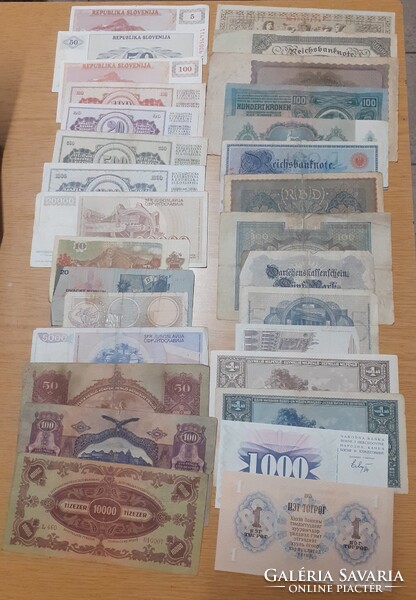 30 db, vegyes bankjegy (VG-UNC)