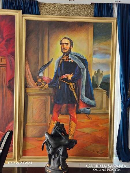Hatalmas olaj vászon festmény