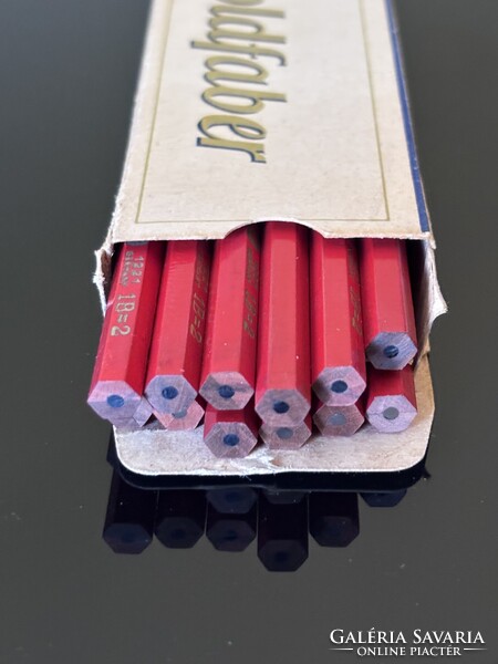 EXTRÉM RITKA !!! NOS !!! AW FABER GOLDFABER 1221 Grafit  Ceruza "B" Eredeti Dobozban 1945-1946 !!!