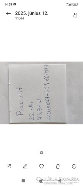 Praziolit drágakő 73.91 karát 40% kedvezménnyel