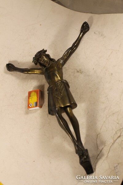 Antik jelzett bronz Jézus 899