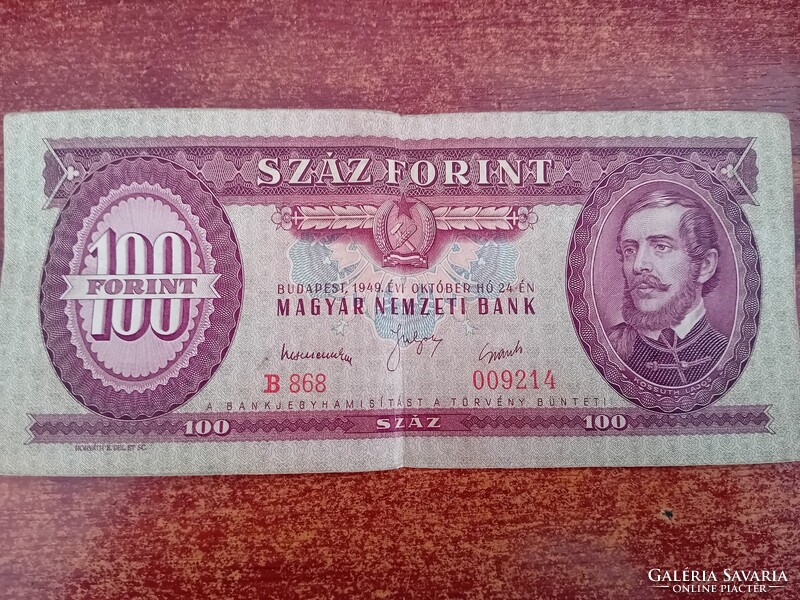 Eladó 1949.papír 100-as bankjegy