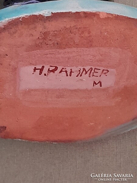 H.Rahmer Mária art  deco kerámiája 26 cm magas jelzett