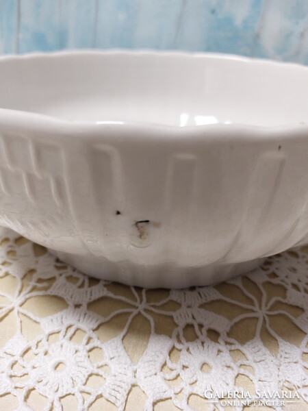 Régi, Zsolnay fehér porcelán nagy tál - Hungária sorozat