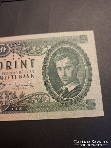 Minta 10 forint 1947 perforált "000"
