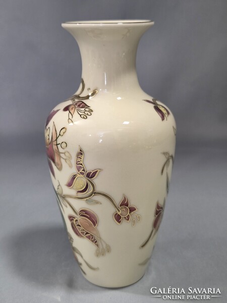 Zsolnay kézzel festett orchideás porcelán váza