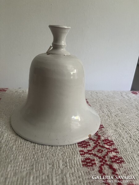 Nagyméretű , 14 cm magas , kerámia csengettyű