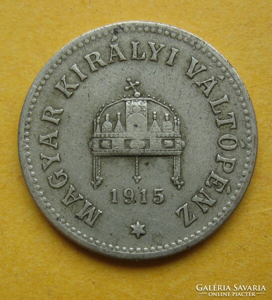 Magyar Királyság 10 fillér 1915 (T3)