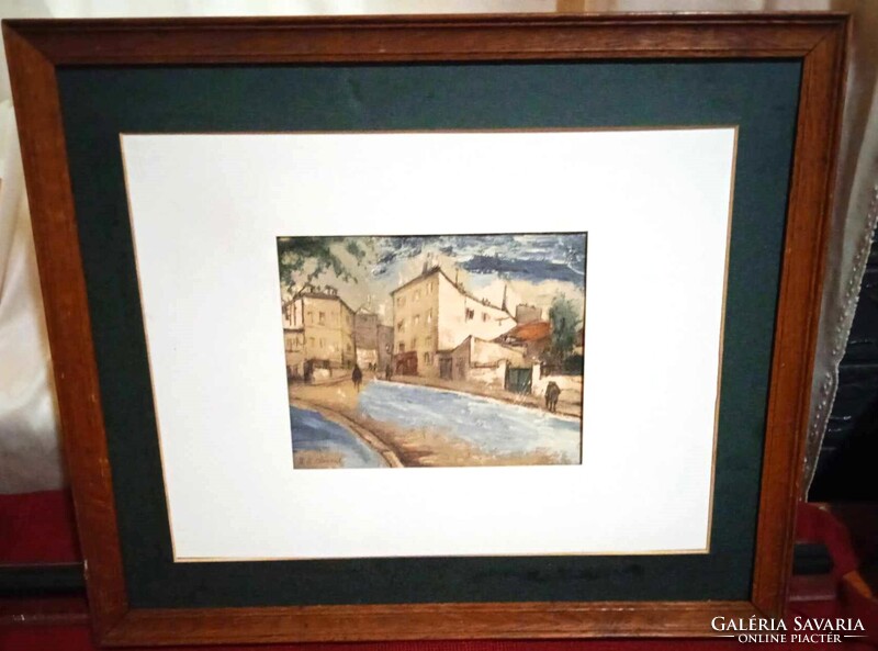 35 x 41 cm frame of a oil painting that I repainted and framed. It is my hobby