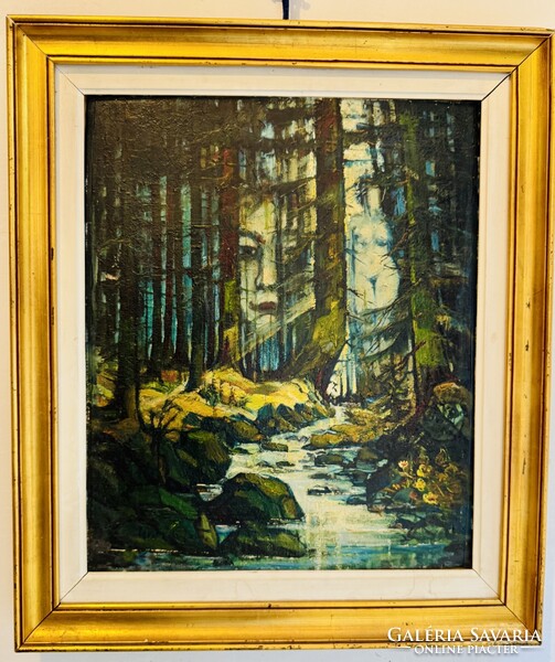 Gedeon Zoltán - Természet Absztrakt Festmény