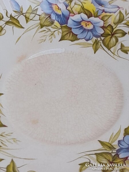 Angol finom csont porcelán virágmintás teás szett