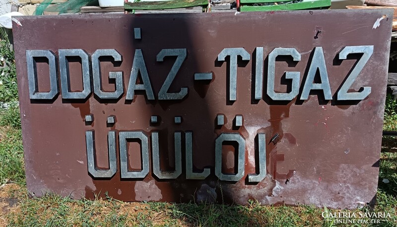 Retró aluminium tábla