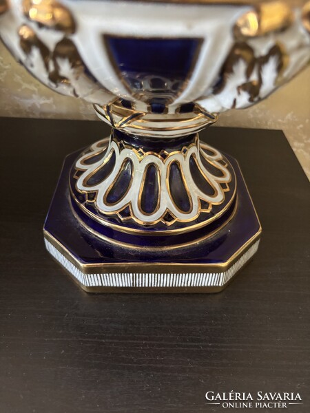 Antik Sèvres-stílusú porcelán váza August Bauscher-től – különleges gyűjtői darab!