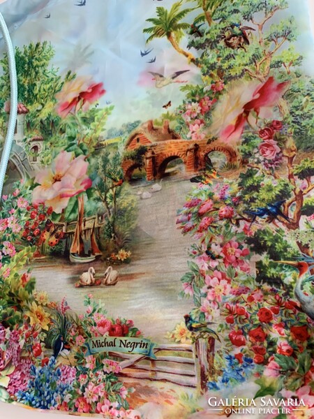 Új designer Michal Negrin türkizes kék gyönyörű romantikus hátizsák backpack jymbag