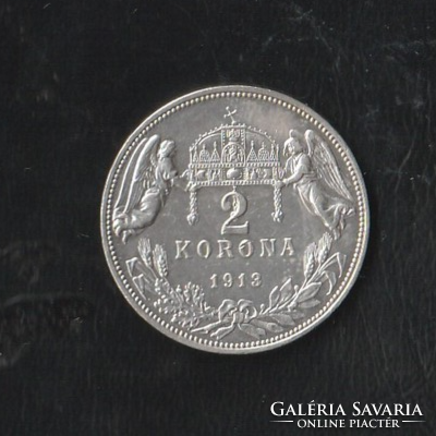 2 Korona 1913 ezüst