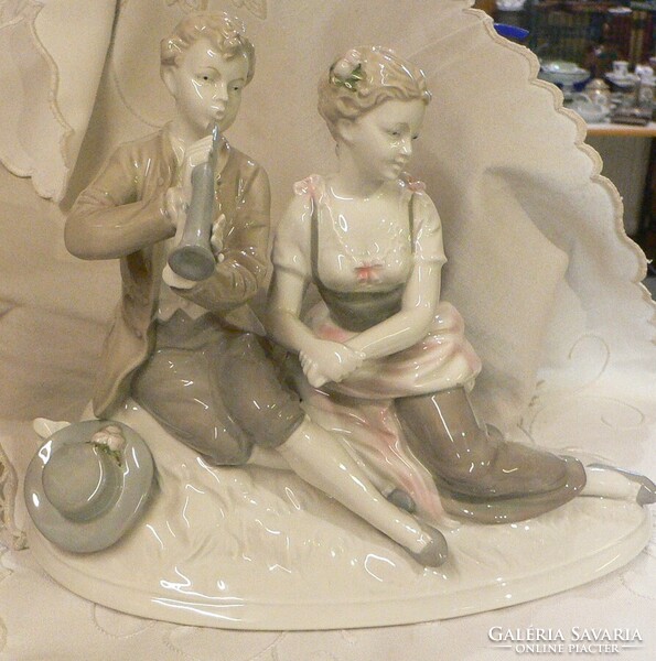 GDR PORCELÁN FIGURA PÁR