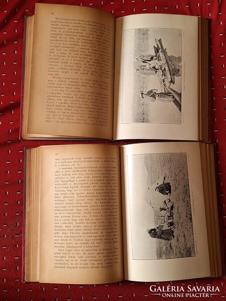 ELSŐ KIADÁS! képes fedelű MFTK 1906 VII-VIII.-SVEN HEDIN:ÁZSIA SZIVÉBEN I.II. --GYŰJTŐI!