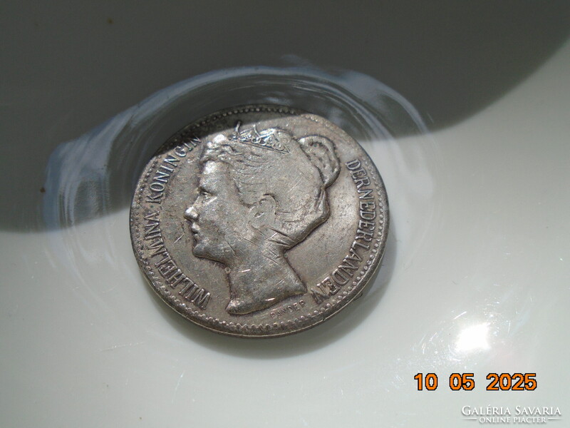 1898   2 1/2 Gulden Wilhelmina 945/1000 ezüst holland pénzérme
