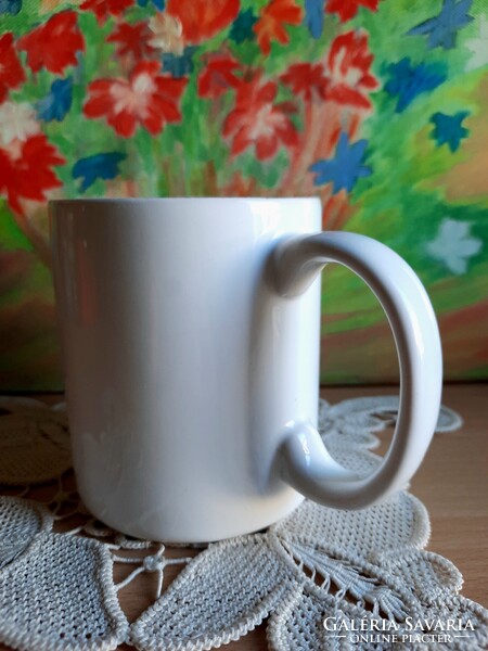 Helios 1891, lásd a jelzését, porcelán fehér bögre, csésze, törés, repedés mentes