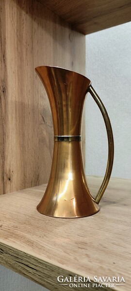Art deco stílusú réz váza - elegáns